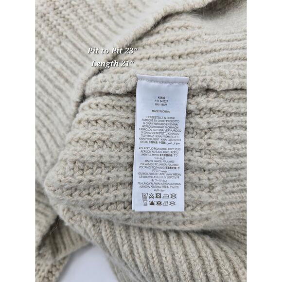 Boden Chunky Knit Ribbed Crewneck Sweater Wool Alpaca Blend - Picture 5 of 6